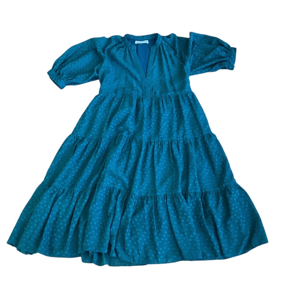 Amanda Uprichard Diego Midi Dress Size Medium, in Dark green